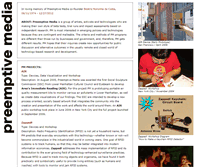 Tablet Screenshot of preemptivemedia.net